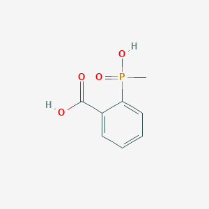 molecular formula C8H9O4P B2680109 2-[Hydroxy(methyl)phosphoryl]benzoic acid CAS No. 55918-57-5