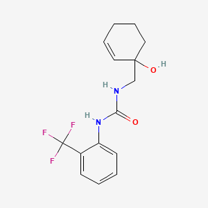 molecular formula C15H17F3N2O2 B2680120 1-[(1-Hydroxycyclohex-2-en-1-yl)methyl]-3-[2-(trifluoromethyl)phenyl]urea CAS No. 2097934-85-3