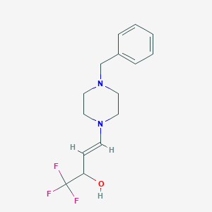 (3E)-4-(4-benzylpiperazin-1-yl)-1,1,1-trifluorobut-3-en-2-ol