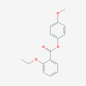 molecular formula C16H16O4 B268014 4-Methoxyphenyl 2-ethoxybenzoate 