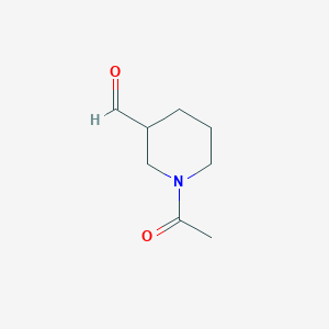 molecular formula C8H13NO2 B2680142 1-Acetylpiperidine-3-carbaldehyde CAS No. 1082481-93-3