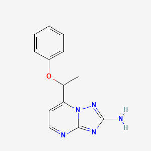 7-(1-Phenoxyethyl)-[1,2,4]triazolo[1,5-a]pyrimidin-2-amine