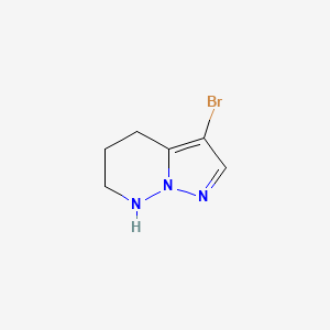 molecular formula C6H8BrN3 B2680170 3-Bromo-4,5,6,7-tetrahydropyrazolo[1,5-b]pyridazine CAS No. 2460757-68-8