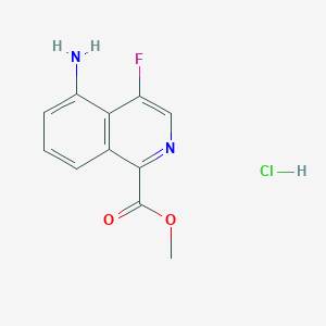Methyl 5-amino-4-fluoroisoquinoline-1-carboxylate;hydrochloride