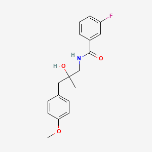 3-fluoro-N-(2-hydroxy-3-(4-methoxyphenyl)-2-methylpropyl)benzamide