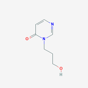 molecular formula C7H10N2O2 B2680203 3-(3-羟基丙基)-3,4-二氢嘧啶-4-酮 CAS No. 1341983-10-5