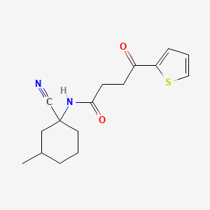 molecular formula C16H20N2O2S B2680210 N-(1-cyano-3-methylcyclohexyl)-4-oxo-4-(thiophen-2-yl)butanamide CAS No. 2094141-75-8