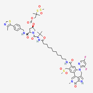 molecular formula C62H77F2N9O12S4 B2680213 PROTAC BRD4 degrader for PAC-1 CAS No. 2417370-39-7