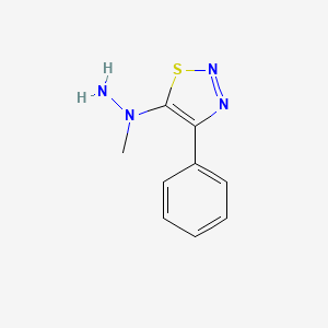 5-(1-Methylhydrazino)-4-phenyl-1,2,3-thiadiazole