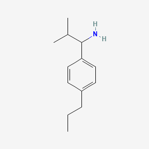 2-Methyl-1-(4-propylphenyl)propan-1-amine