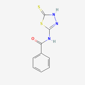 molecular formula C9H7N3OS2 B2680239 N-(5-sulfanyl-1,3,4-thiadiazol-2-yl)benzamide CAS No. 33949-86-9