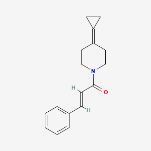 (E)-1-(4-cyclopropylidenepiperidin-1-yl)-3-phenylprop-2-en-1-one