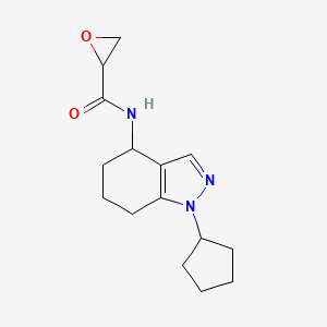 N-(1-Cyclopentyl-4,5,6,7-tetrahydroindazol-4-yl)oxirane-2-carboxamide