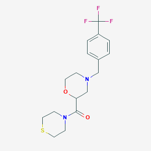 Thiomorpholin-4-yl-[4-[[4-(trifluoromethyl)phenyl]methyl]morpholin-2-yl]methanone