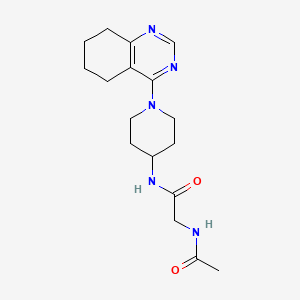 2-acetamido-N-(1-(5,6,7,8-tetrahydroquinazolin-4-yl)piperidin-4-yl)acetamide
