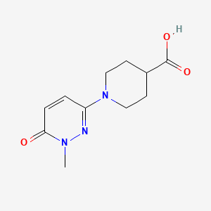 1-(1-Methyl-6-oxo-1,6-dihydropyridazin-3-yl)piperidine-4-carboxylic acid