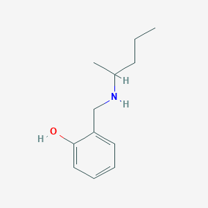 molecular formula C12H19NO B2680272 2-[(Pentan-2-ylamino)methyl]phenol CAS No. 1021122-17-7