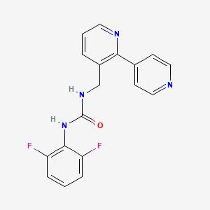 1-([2,4'-Bipyridin]-3-ylmethyl)-3-(2,6-difluorophenyl)urea