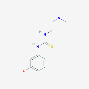 molecular formula C12H19N3OS B2680289 1-(2-(二甲基氨基)乙基)-3-(3-甲氧基苯基)硫脲 CAS No. 502888-30-4