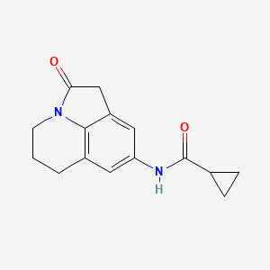 N-(2-oxo-2,4,5,6-tetrahydro-1H-pyrrolo[3,2,1-ij]quinolin-8-yl)cyclopropanecarboxamide
