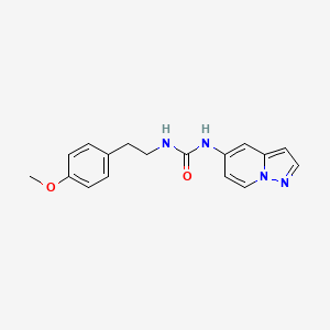 molecular formula C17H18N4O2 B2680300 1-(4-Methoxyphenethyl)-3-(pyrazolo[1,5-a]pyridin-5-yl)urea CAS No. 2034403-49-9