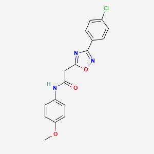 2-[3-(4-chlorophenyl)-1,2,4-oxadiazol-5-yl]-N-(4-methoxyphenyl)acetamide