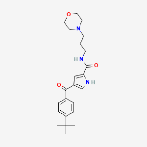 4-[4-(tert-butyl)benzoyl]-N-(3-morpholinopropyl)-1H-pyrrole-2-carboxamide