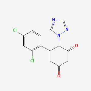 5-(2,4-dichlorophenyl)-4-(1H-1,2,4-triazol-1-yl)-1,3-cyclohexanedione