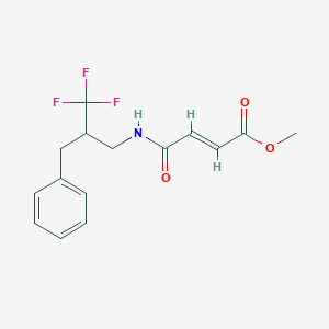 Methyl (E)-4-[(2-benzyl-3,3,3-trifluoropropyl)amino]-4-oxobut-2-enoate