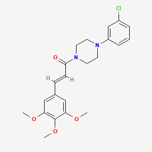 (2E)-1-[4-(3-chlorophenyl)piperazin-1-yl]-3-(3,4,5-trimethoxyphenyl)prop-2-en-1-one