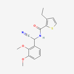 N-[cyano(2,3-dimethoxyphenyl)methyl]-3-ethylthiophene-2-carboxamide