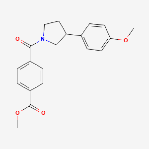 Methyl 4-(3-(4-methoxyphenyl)pyrrolidine-1-carbonyl)benzoate
