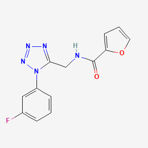 N-((1-(3-fluorophenyl)-1H-tetrazol-5-yl)methyl)furan-2-carboxamide