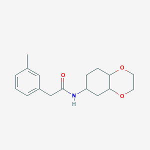 molecular formula C17H23NO3 B2680358 N-(octahydrobenzo[b][1,4]dioxin-6-yl)-2-(m-tolyl)acetamide CAS No. 1902907-70-3