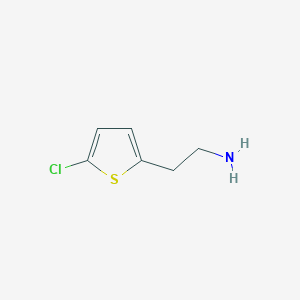 molecular formula C6H8ClNS B2680362 2-(5-Chlorothiophen-2-YL)ethan-1-amine CAS No. 775576-21-1