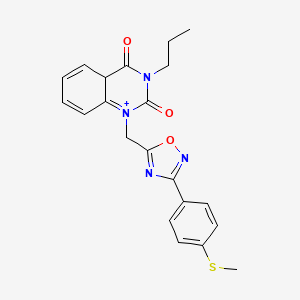 1-({3-[4-(Methylsulfanyl)phenyl]-1,2,4-oxadiazol-5-yl}methyl)-3-propyl-1,2,3,4-tetrahydroquinazoline-2,4-dione