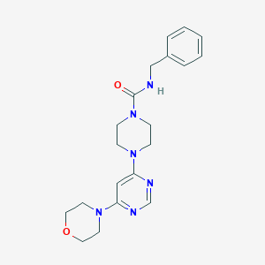 N-benzyl-4-(6-morpholinopyrimidin-4-yl)piperazine-1-carboxamide