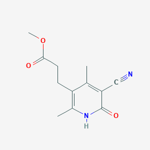 Methyl 3-(5-cyano-2,4-dimethyl-6-oxo-1,6-dihydropyridin-3-yl)propanoate