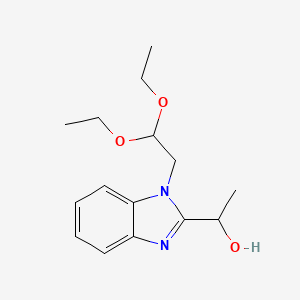 1-(1-(2,2-diethoxyethyl)-1H-benzo[d]imidazol-2-yl)ethanol