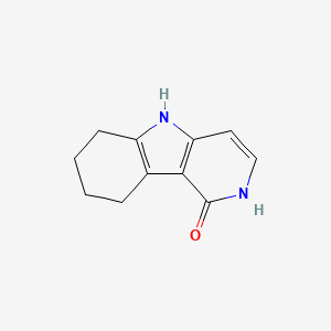 molecular formula C11H12N2O B2680400 2,5,6,7,8,9-Hexahydropyrido[4,3-b]indol-1-one CAS No. 55052-69-2
