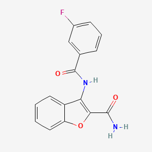 3-(3-Fluorobenzamido)benzofuran-2-carboxamide