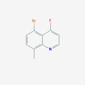 molecular formula C10H7BrFN B2680413 5-Bromo-4-fluoro-8-methylquinoline CAS No. 2344685-55-6