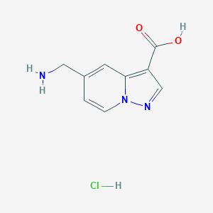 5-(Aminomethyl)pyrazolo[1,5-a]pyridine-3-carboxylic acid hydrochloride