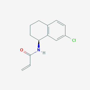 molecular formula C13H14ClNO B2680419 N-[(1S)-7-Chloro-1,2,3,4-tetrahydronaphthalen-1-yl]prop-2-enamide CAS No. 2189498-17-5