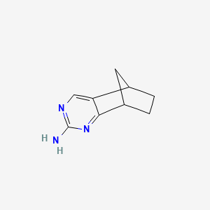 molecular formula C9H11N3 B2680420 2-氨基-5,8-甲基-5,6,7,8-四氢喹唑啉 CAS No. 1037776-00-3