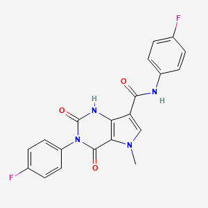 N,3-bis(4-fluorophenyl)-5-methyl-2,4-dioxo-2,3,4,5-tetrahydro-1H-pyrrolo[3,2-d]pyrimidine-7-carboxamide