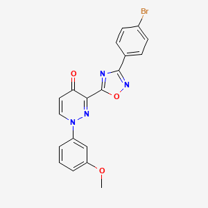 3-[3-(4-Bromophenyl)-1,2,4-oxadiazol-5-yl]-1-(3-methoxyphenyl)-1,4-dihydropyridazin-4-one