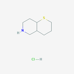 molecular formula C8H16ClNS B2680438 3,4,4a,5,6,7,8,8a-Octahydro-2H-thiopyrano[3,2-c]pyridine;hydrochloride CAS No. 2490418-44-3