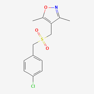 4-Chlorobenzyl (3,5-dimethyl-4-isoxazolyl)methyl sulfone