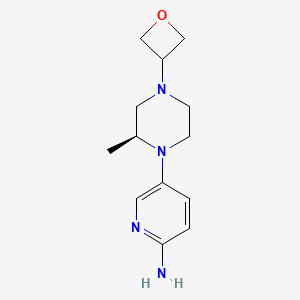 5-[(2S)-2-methyl-4-(oxetan-3-yl)piperazin-1-yl]pyridin-2-amine